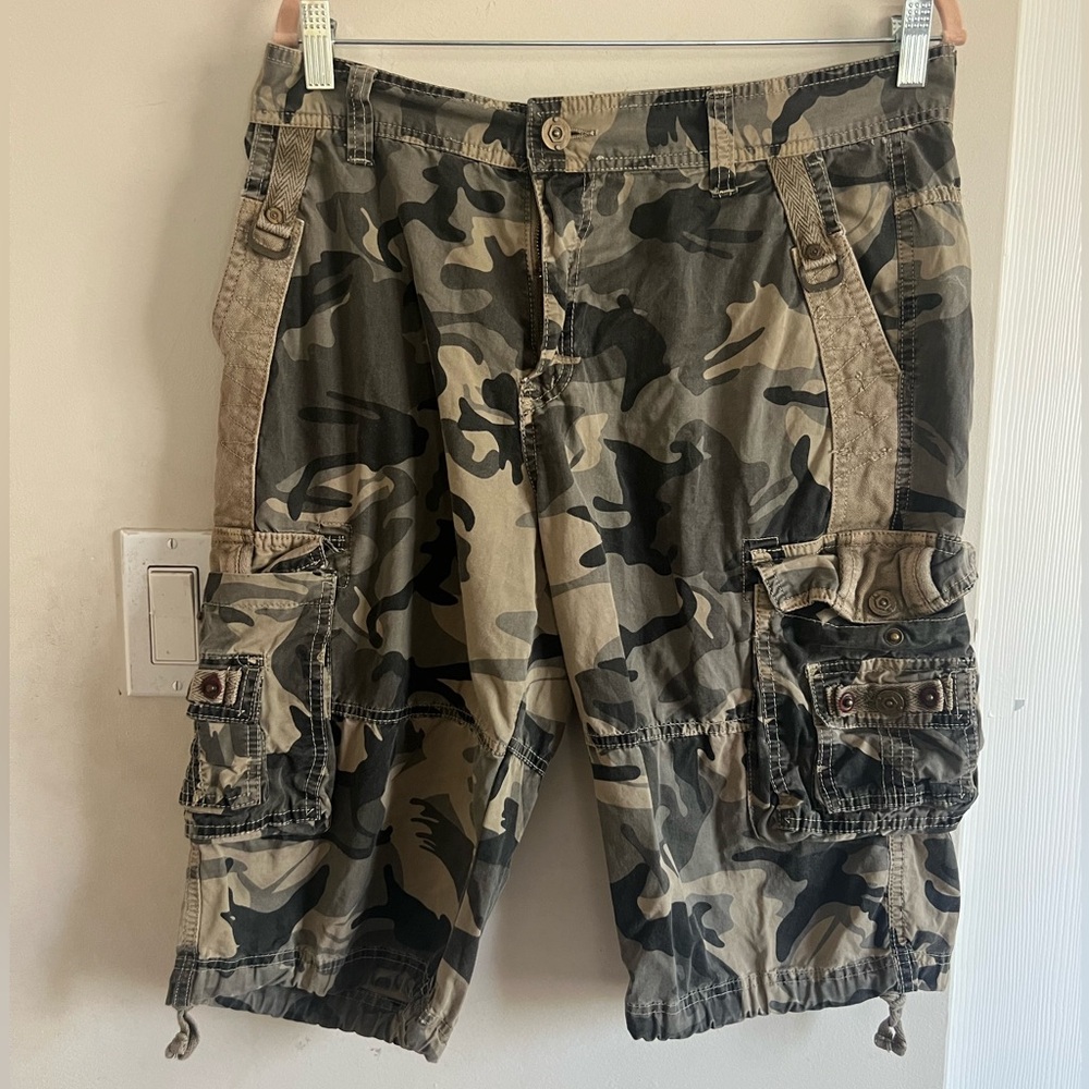 American Apparel Camouflage Cargo Shorts